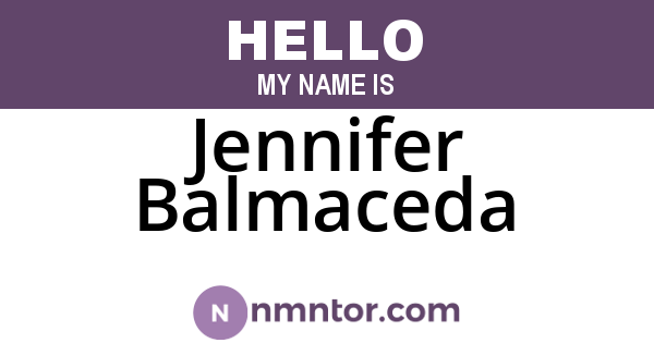 Jennifer Balmaceda