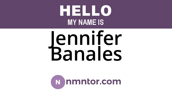 Jennifer Banales