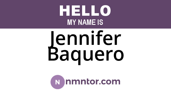 Jennifer Baquero