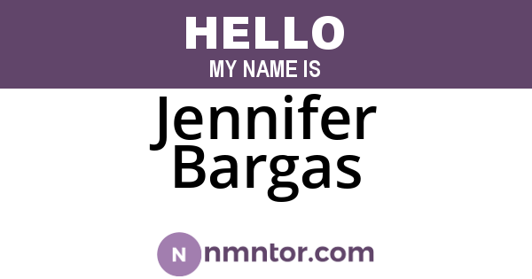 Jennifer Bargas