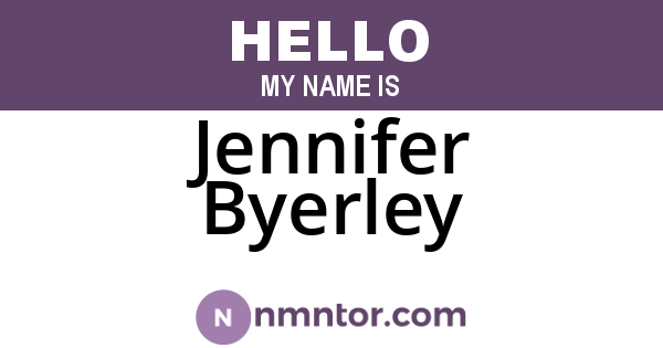 Jennifer Byerley
