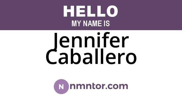 Jennifer Caballero