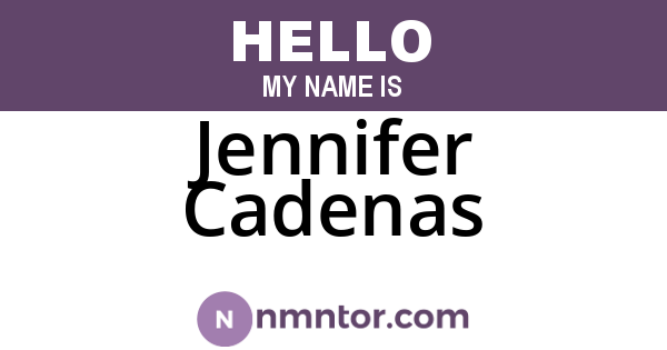 Jennifer Cadenas