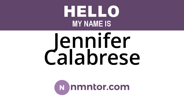 Jennifer Calabrese