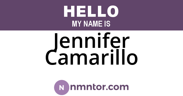 Jennifer Camarillo