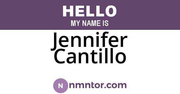 Jennifer Cantillo