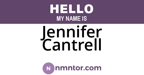 Jennifer Cantrell