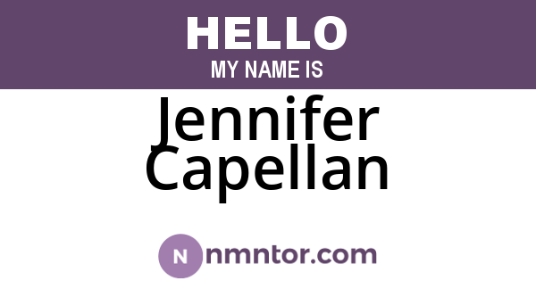 Jennifer Capellan