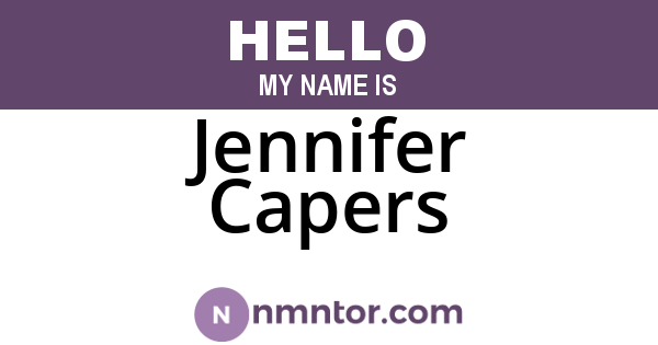 Jennifer Capers