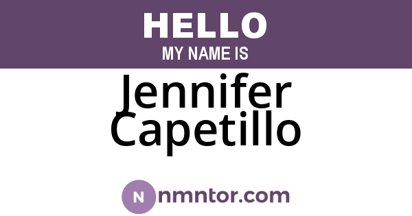 Jennifer Capetillo