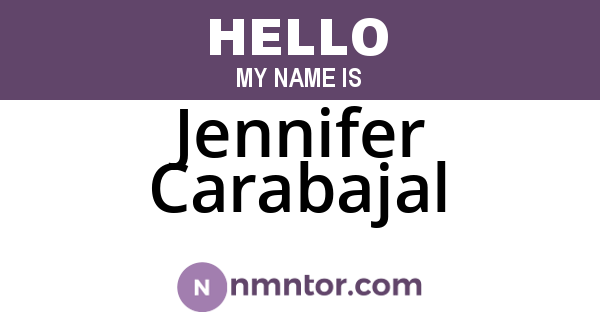 Jennifer Carabajal