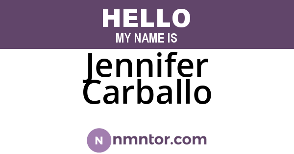 Jennifer Carballo