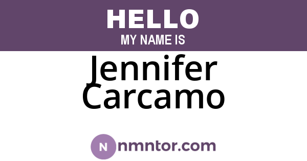 Jennifer Carcamo