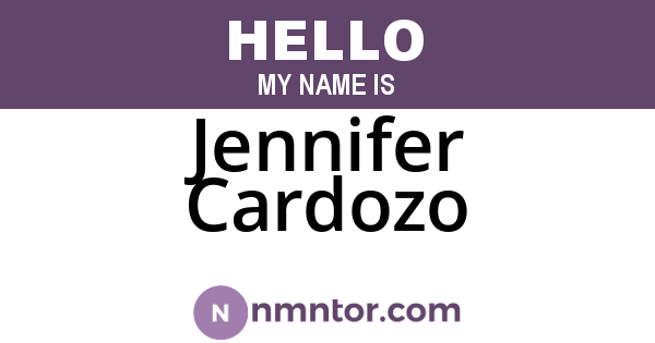 Jennifer Cardozo