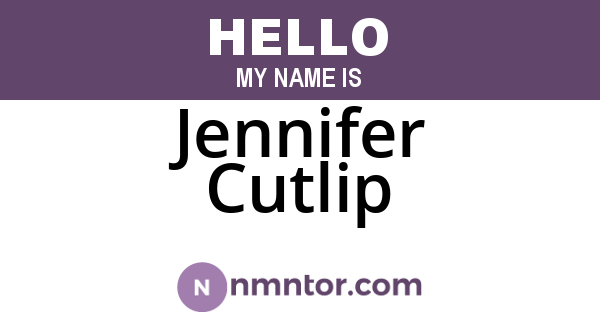 Jennifer Cutlip