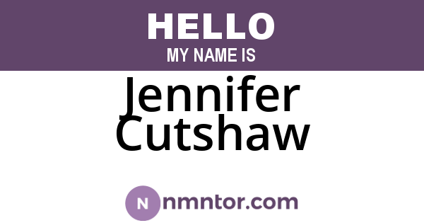Jennifer Cutshaw