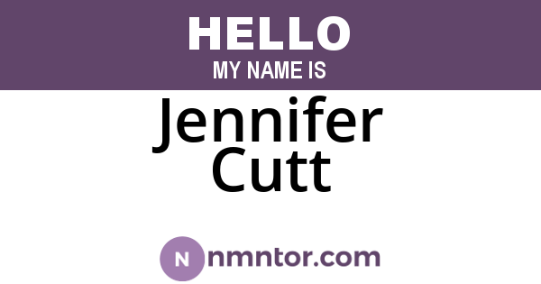 Jennifer Cutt