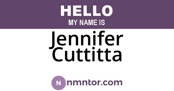 Jennifer Cuttitta