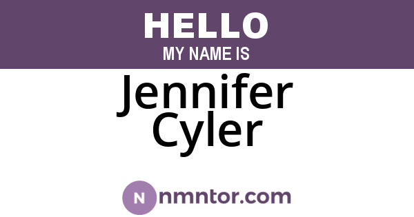 Jennifer Cyler