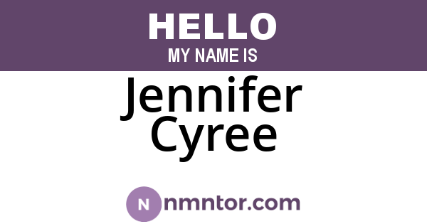Jennifer Cyree