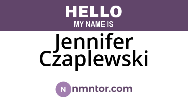 Jennifer Czaplewski