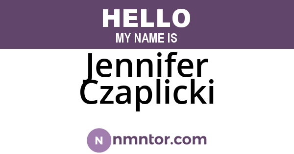 Jennifer Czaplicki