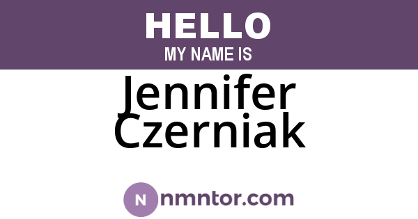 Jennifer Czerniak