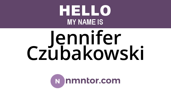 Jennifer Czubakowski