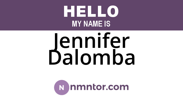 Jennifer Dalomba