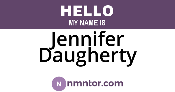 Jennifer Daugherty