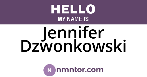 Jennifer Dzwonkowski