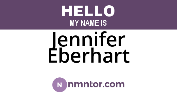 Jennifer Eberhart