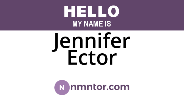 Jennifer Ector