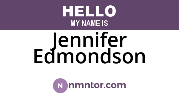 Jennifer Edmondson