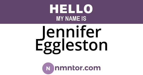 Jennifer Eggleston