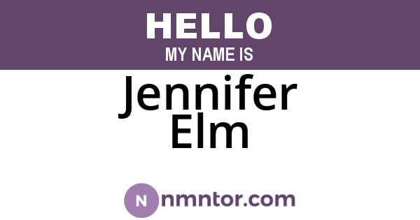 Jennifer Elm