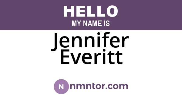 Jennifer Everitt