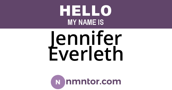 Jennifer Everleth