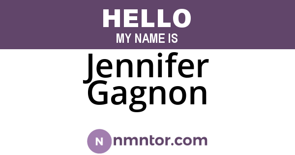 Jennifer Gagnon