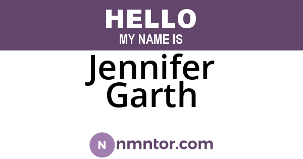 Jennifer Garth