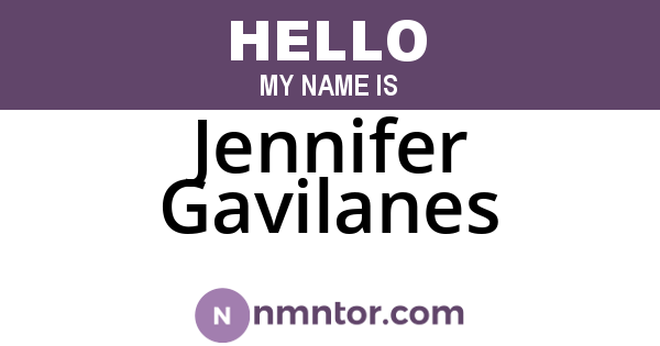 Jennifer Gavilanes