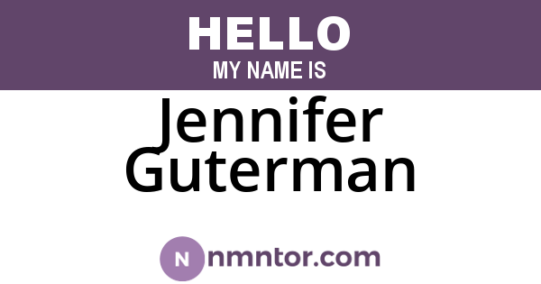 Jennifer Guterman