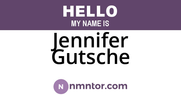 Jennifer Gutsche