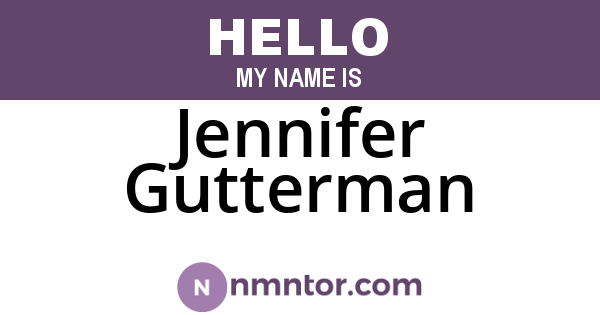 Jennifer Gutterman