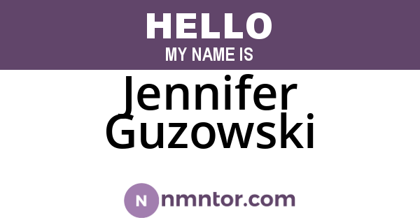 Jennifer Guzowski