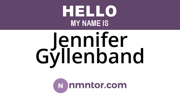 Jennifer Gyllenband