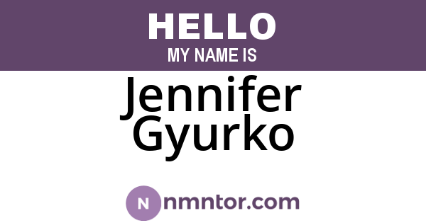 Jennifer Gyurko