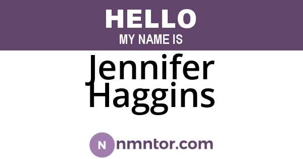 Jennifer Haggins