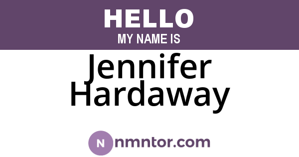 Jennifer Hardaway