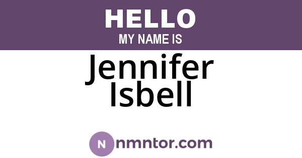 Jennifer Isbell